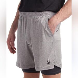 Spyder Actibe Men's Gray Athletic Shorts X XLPerformance Training Soft Stretchy